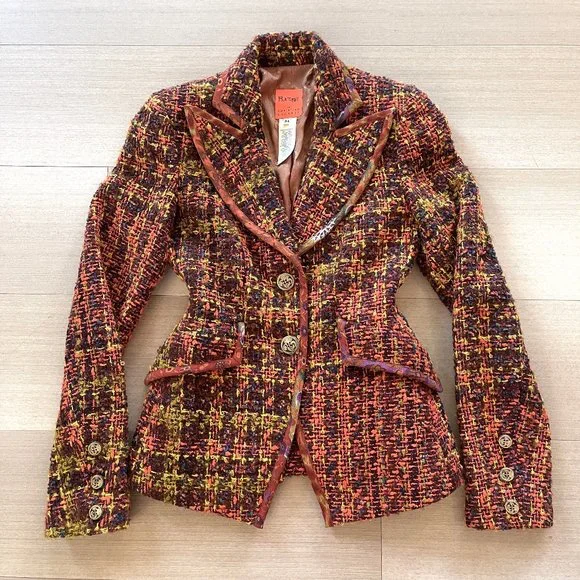 Auc Christian Lacroix Boucle Tweed 2 pisses suit - Picture 7 of 15
